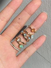 Shein - 7Pcs Rhinestone Decor Ring