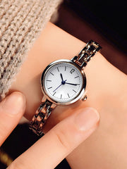 Shein - Fashionable, Sweet, Versatile, Slim and Small Women's Steel Band Bracelet Watch
