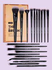 Shein - MAANGE 20pcs Professional Makeup Brush Set With Carrying Case,Makeup Tools With Soft Fiber For Easy Carrying,Foundation Brush,Eye Shadow Brush,Smudge Brush,Eyebrow Brush,Brush Set For Travel