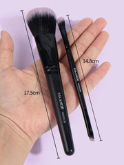 Shein - MAANGE 20pcs Professional Makeup Brush Set With Carrying Case,Makeup Tools With Soft Fiber For Easy Carrying,Foundation Brush,Eye Shadow Brush,Smudge Brush,Eyebrow Brush,Brush Set For Travel