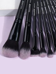 Shein - MAANGE 20pcs Professional Makeup Brush Set With Carrying Case,Makeup Tools With Soft Fiber For Easy Carrying,Foundation Brush,Eye Shadow Brush,Smudge Brush,Eyebrow Brush,Brush Set For Travel