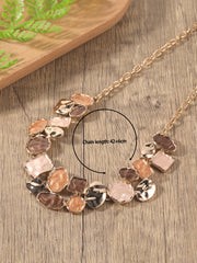 Shein - 3Pcs Square & Irregular Round Decor Jewelry Set