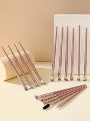 Shein - 15pcs makeup brush sets Premium Synthetic hair Eyeshadow Blending brush sets cosmetics tools for face and eyes
