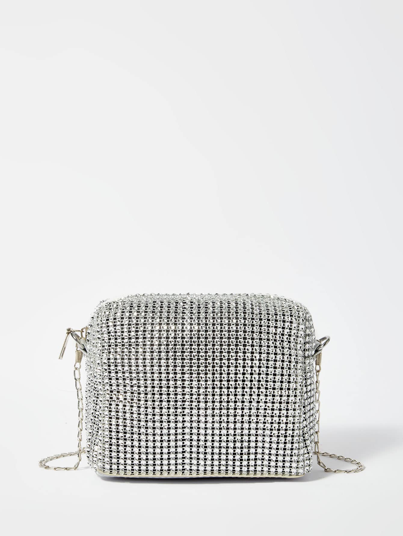 Shein - Glamorous, Elegant, Exquisite, Quiet Luxury Glitter Bling, Sequin, Luxury, Shiny Mini Rhinestone Decor Chain Square Bag