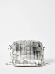 Shein - Glamorous, Elegant, Exquisite, Quiet Luxury Glitter Bling, Sequin, Luxury, Shiny Mini Rhinestone Decor Chain Square Bag