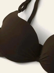 Shein - Two-Piece Solid Color Lingerie Bra Set
