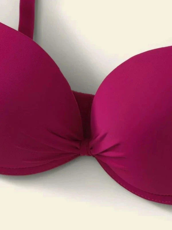 Shein - Two-Piece Solid Color Lingerie Bra Set