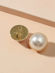 Shein Stud earrings decorated with artificial pearls