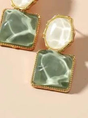 Shein - Square Drop Earrings