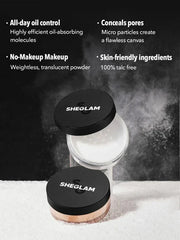 Shein -  Sheglam Baked Glow Setting Powder - Translucent