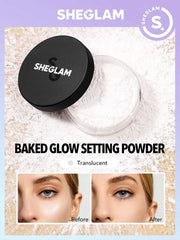 Shein -  Sheglam Baked Glow Setting Powder - Translucent