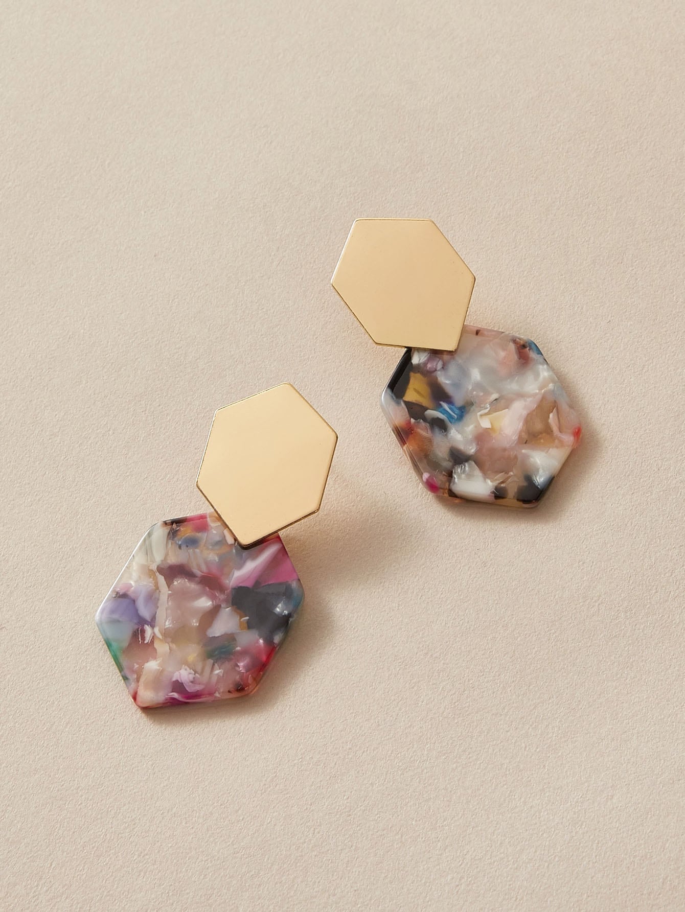 Shein - Geometric Drop Earrings