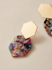 Shein - Geometric Drop Earrings