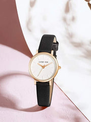 Shein - Quartz Watch With A Round Index Dial- Black