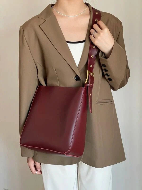 Shein - Square Bag With Eyelet Detail
