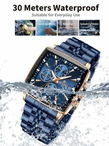 Shein - Men Date Detail Quartz Watch