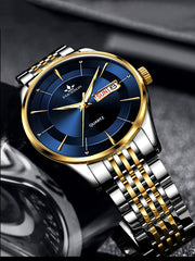 Shein - Men Round Pointer Date Quartz Watch