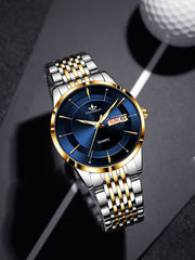 Shein - Men Round Pointer Date Quartz Watch
