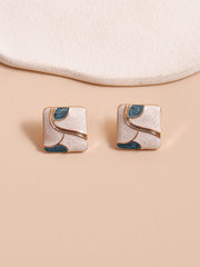 Shein - Geometric Stud Earrings