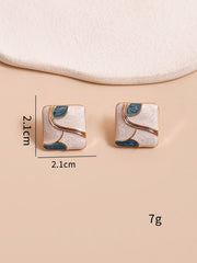 Shein - Geometric Stud Earrings