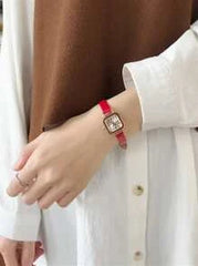 Shein - Square Pointer Quartz Watch