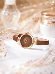 Shein - Round Pointer Quartz Watch