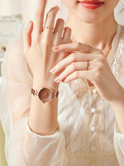 Shein - Round Pointer Quartz Watch