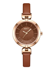 Shein - Round Pointer Quartz Watch