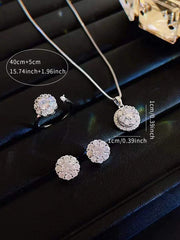 Shein Cubic zirconia jewelry set