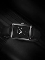 Shein - Men Square Pointer Quartz Watch
