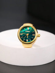 Shein - Men Watch Design Stainless Steel Ring
