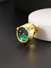 Shein - Men Watch Design Stainless Steel Ring