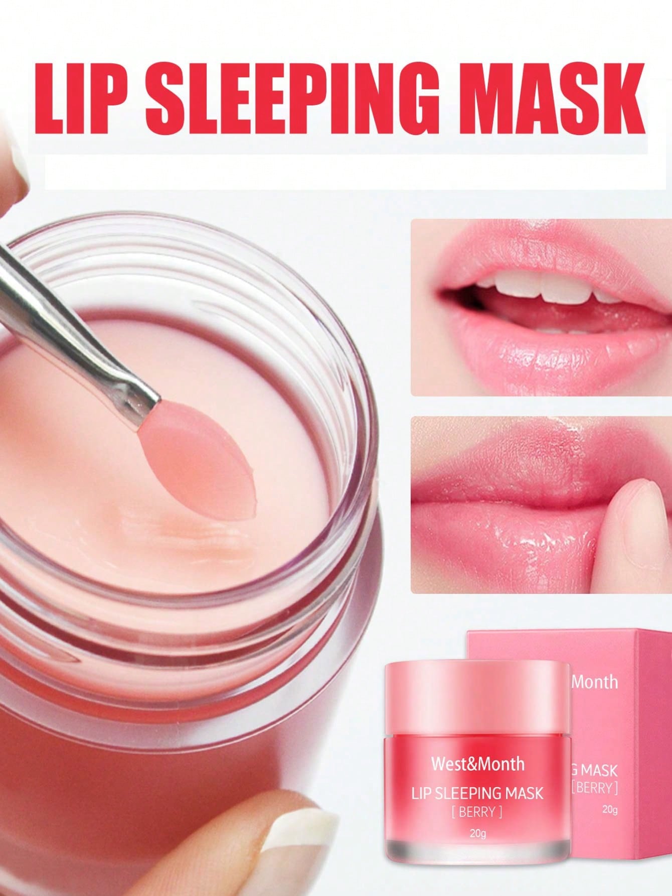 Shein - 20G Moisturizing Lip Balm, Lip Care For Night