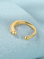 Shein - 1pc Glamorous Cubic Zirconia Decor Nose Cuff For Women For Daily Decoration