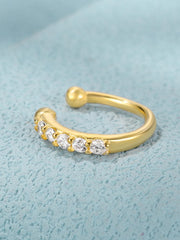 Shein - 1pc Glamorous Cubic Zirconia Decor Nose Cuff For Women For Daily Decoration
