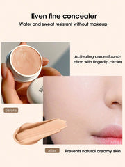 Shein - Long-Wearing Waterproof Cream Concealer, Presents Natural Creamy Skin Freckles Cover Concealer