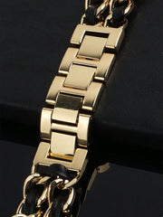 Shein - Stainless Steel Watchband Compatible With Apple Watch
