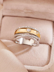 Shein - Cubic Zirconia Decor Ring