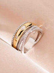 Shein - Cubic Zirconia Decor Ring