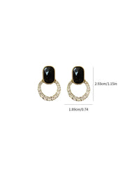Shein Earrings with rhinestone decor