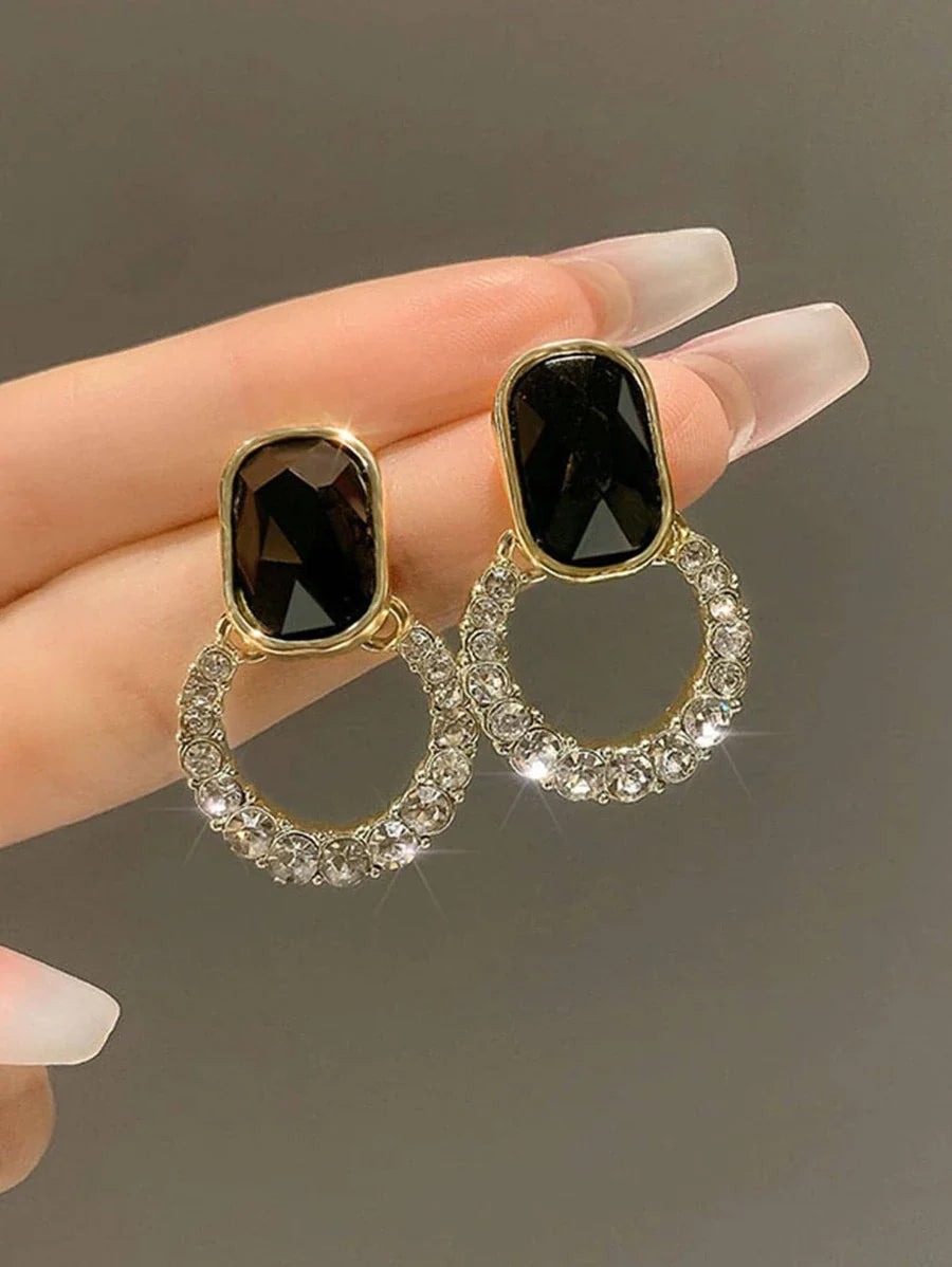 Shein Earrings with rhinestone decor