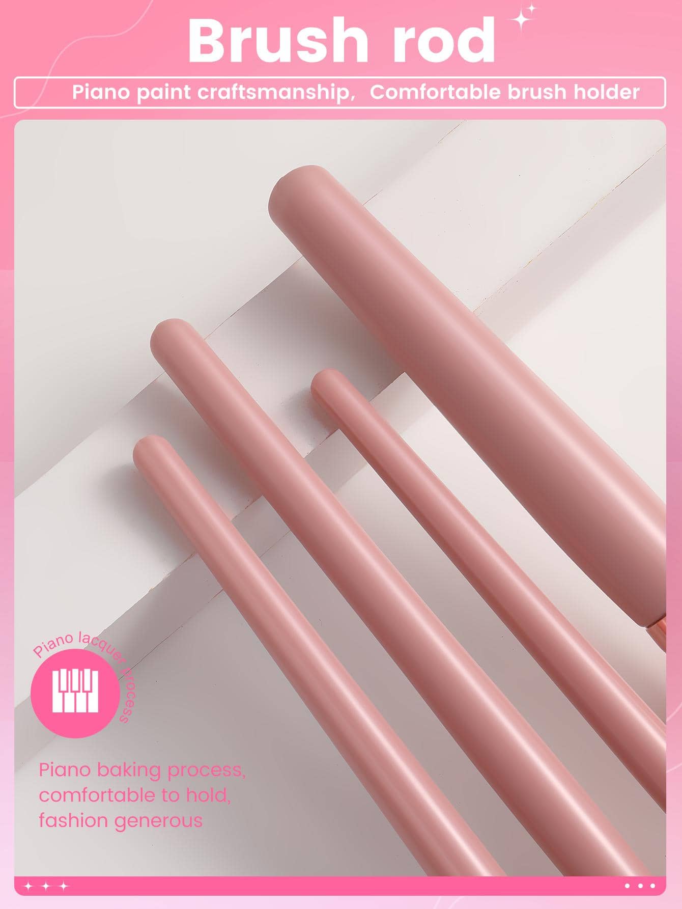 Shein - 22Pcs Makeup Brush Sets Premium Synthetic Hair Eyeshadow Blending Brush Sets Cosmetics Tools Cosmetic Brush Makeup Tools