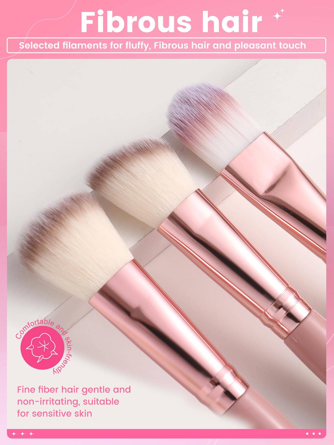 Shein - 22Pcs Makeup Brush Sets Premium Synthetic Hair Eyeshadow Blending Brush Sets Cosmetics Tools Cosmetic Brush Makeup Tools