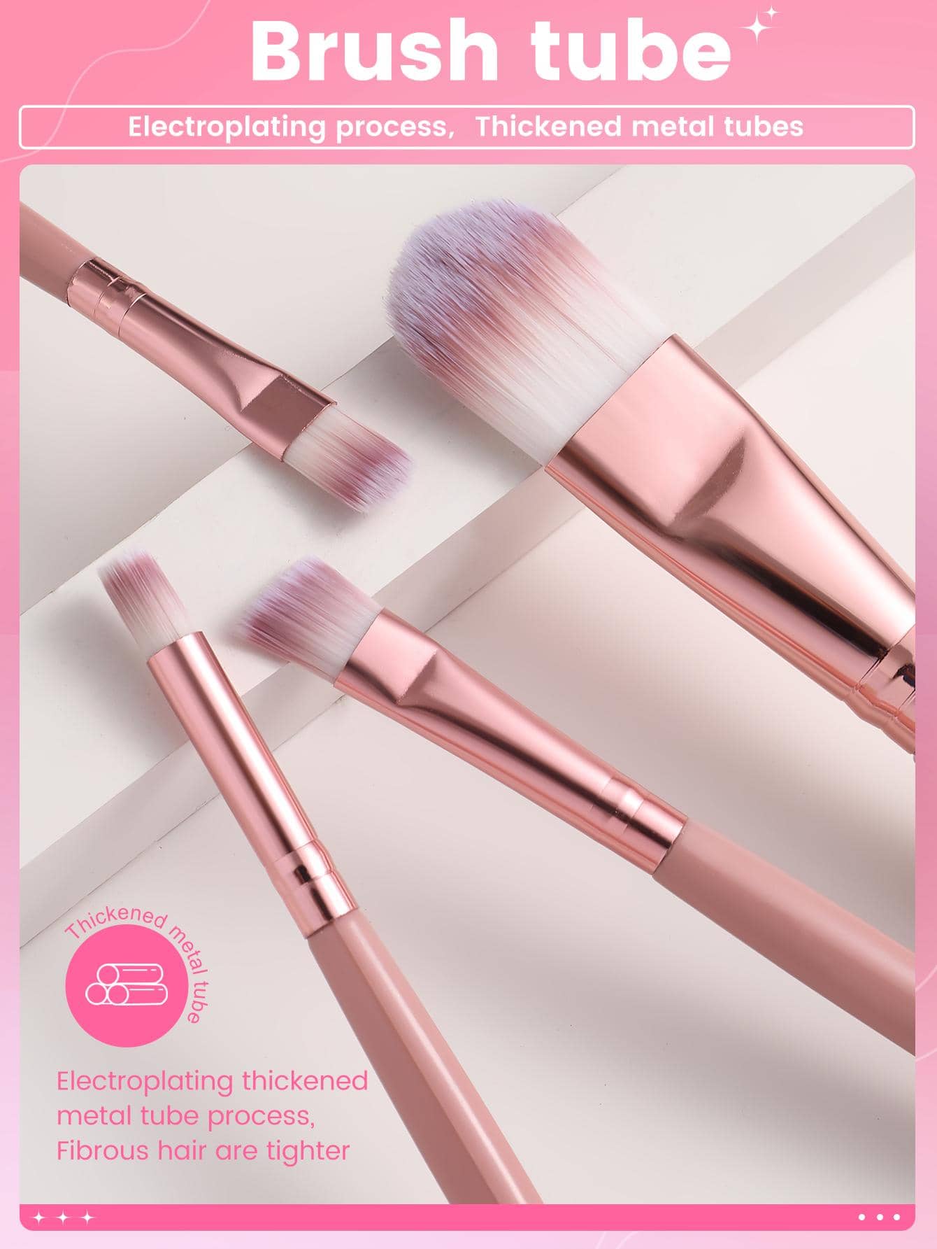Shein - 22Pcs Makeup Brush Sets Premium Synthetic Hair Eyeshadow Blending Brush Sets Cosmetics Tools Cosmetic Brush Makeup Tools
