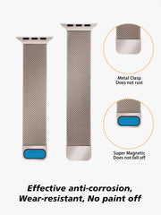 Shein - 1pc Metal Milanese Loop Band Compatible with Apple Watch Band