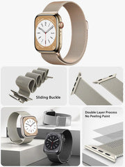 Shein - 1pc Metal Milanese Loop Band Compatible with Apple Watch Band