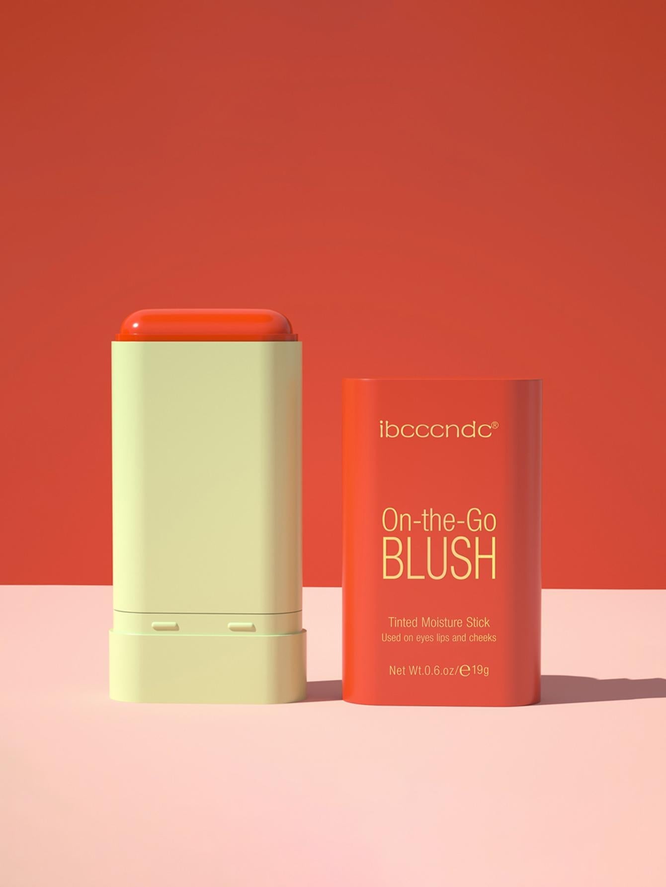 Shein - Moisturizing Blush Stick #Coral Orange