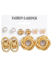 Shein - 11pairs Butterfly Geometric Decor Earrings Set