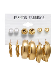 Shein - 11pairs Butterfly Geometric Decor Earrings Set