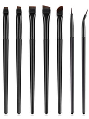Shein - 7Pcs Eyeliner Brush Professional Eyeliner Makeup Brushes Angled Flat Cosmetic Brush Makeup Tools Black Friday